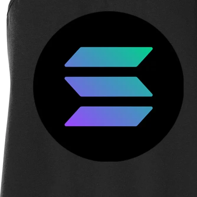 Solana Crypto Currency Women's Racerback Tank