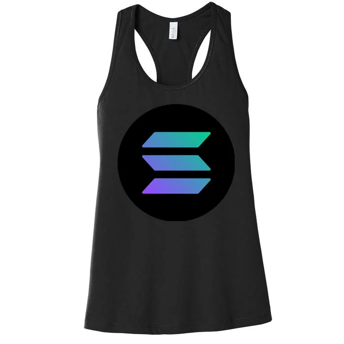 Solana Crypto Currency Women's Racerback Tank