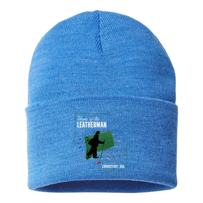 Supernatural Connecticut Cryptid Home Of The Leatherman Sustainable Knit Beanie