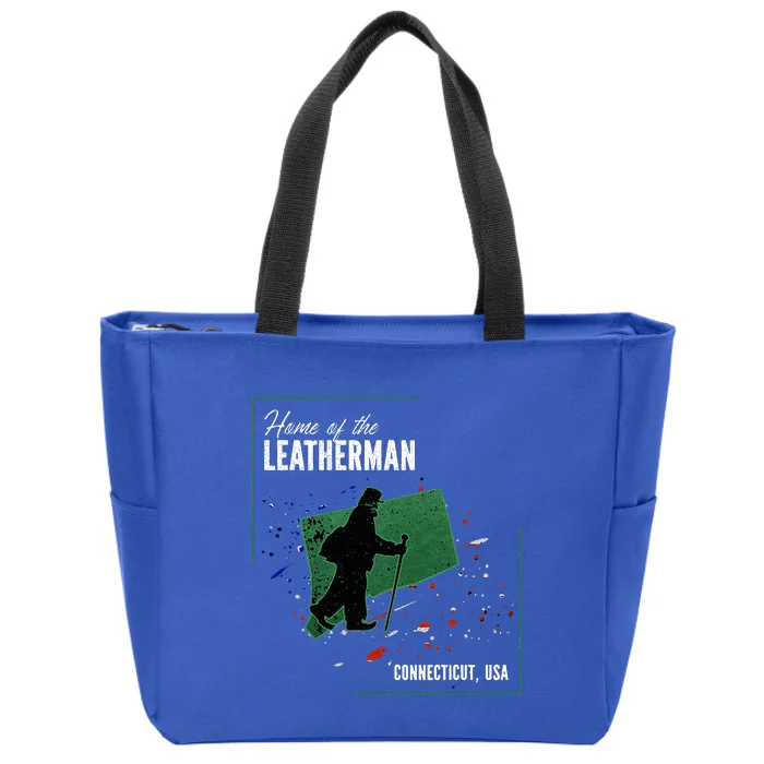 Supernatural Connecticut Cryptid Home Of The Leatherman Zip Tote Bag