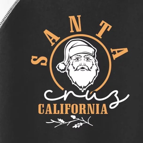 Santa Cruz California Funny Christmas Toddler Fine Jersey T-Shirt