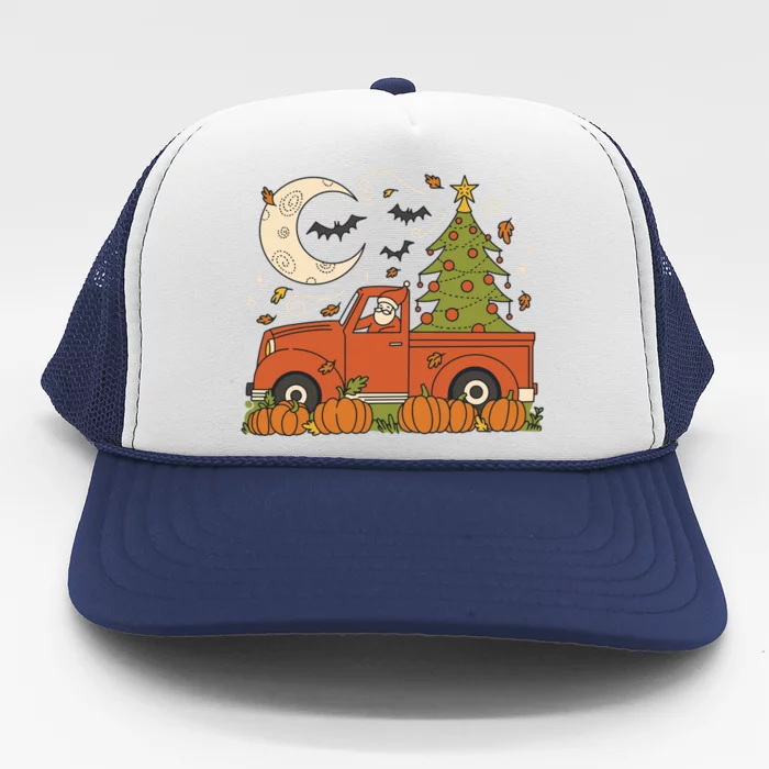 Santa Claus Christmas Holiday Truck Trucker Hat