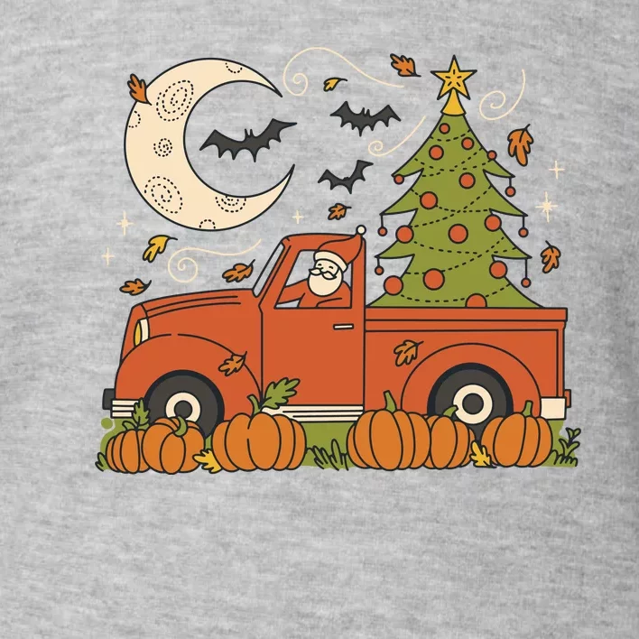 Santa Claus Christmas Holiday Truck Toddler Sweatshirt