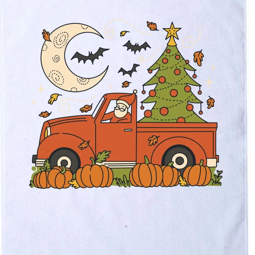 Santa Claus Christmas Holiday Truck Platinum Collection Golf Towel