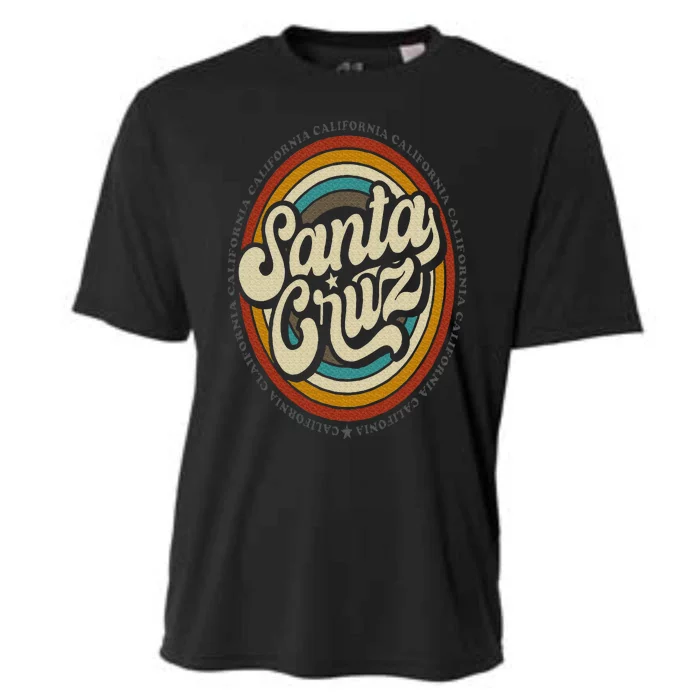 Santa Cruz city in California CA vintage retro souvenir Cooling Performance Crew T-Shirt