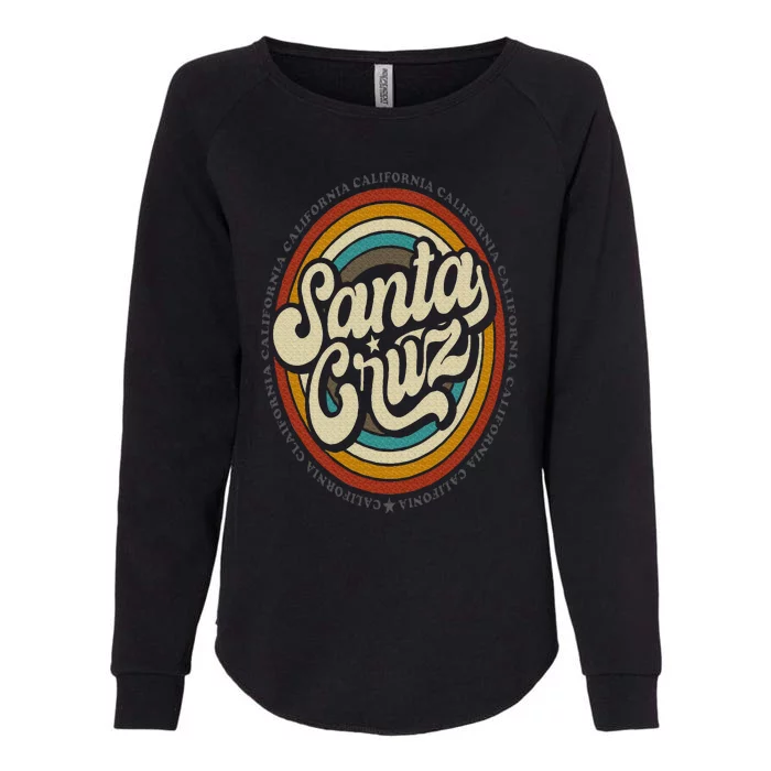 Santa Cruz city in California CA vintage retro souvenir Womens California Wash Sweatshirt