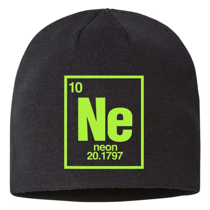 Science Chemistry Chemical Elements Ne Neon 8 1/2in Sustainable Knit Beanie