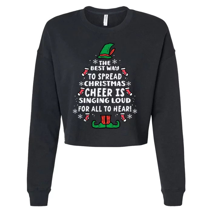 Spread Christmas Cheer with Hilarious Xmas Gifts Cropped Pullover Crew