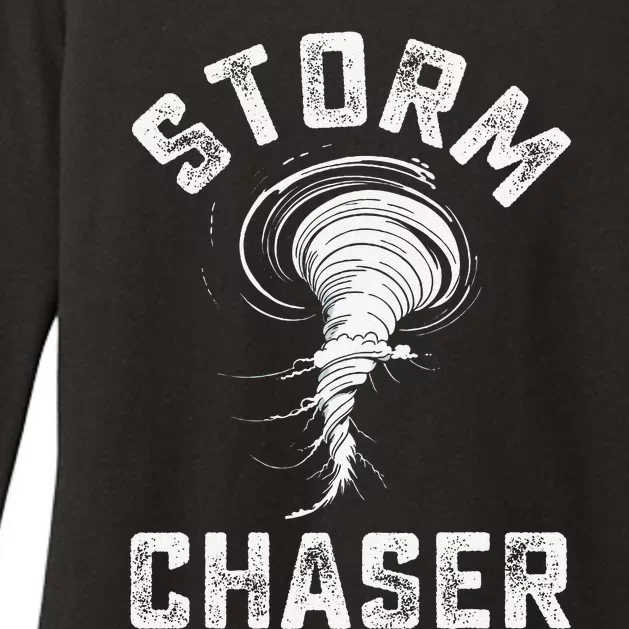 Storm Chaser Costume Tornado Twister Chasers Gift Womens CVC Long Sleeve Shirt