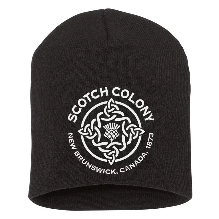 Scotch Colony Celtic Knot Short Acrylic Beanie