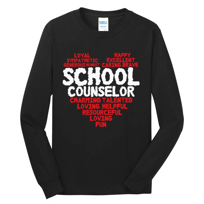 School Counselor Counsling Guidance Counselor Tall Long Sleeve T-Shirt