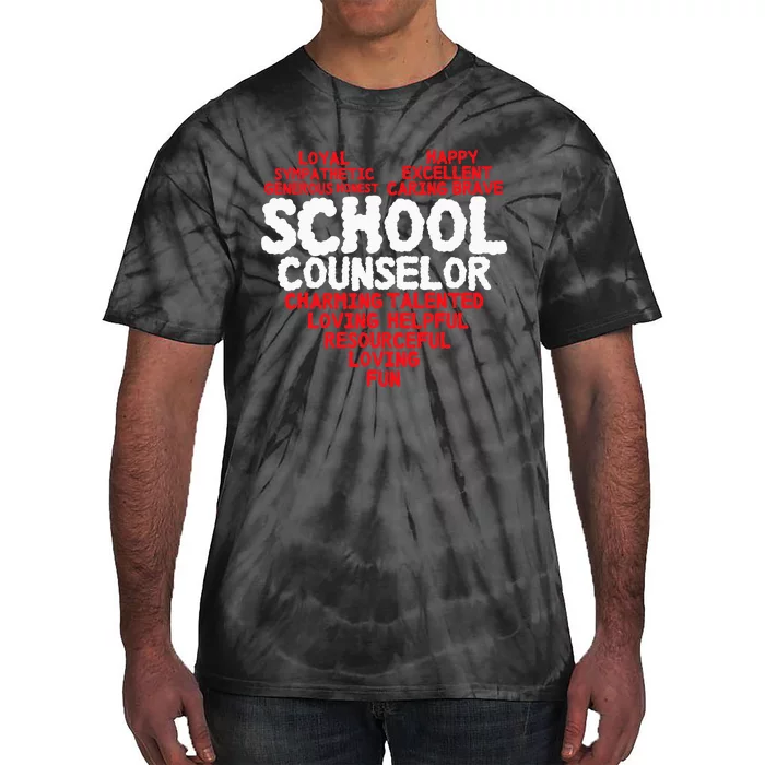 School Counselor Counsling Guidance Counselor Tie-Dye T-Shirt