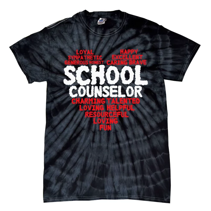 School Counselor Counsling Guidance Counselor Tie-Dye T-Shirt