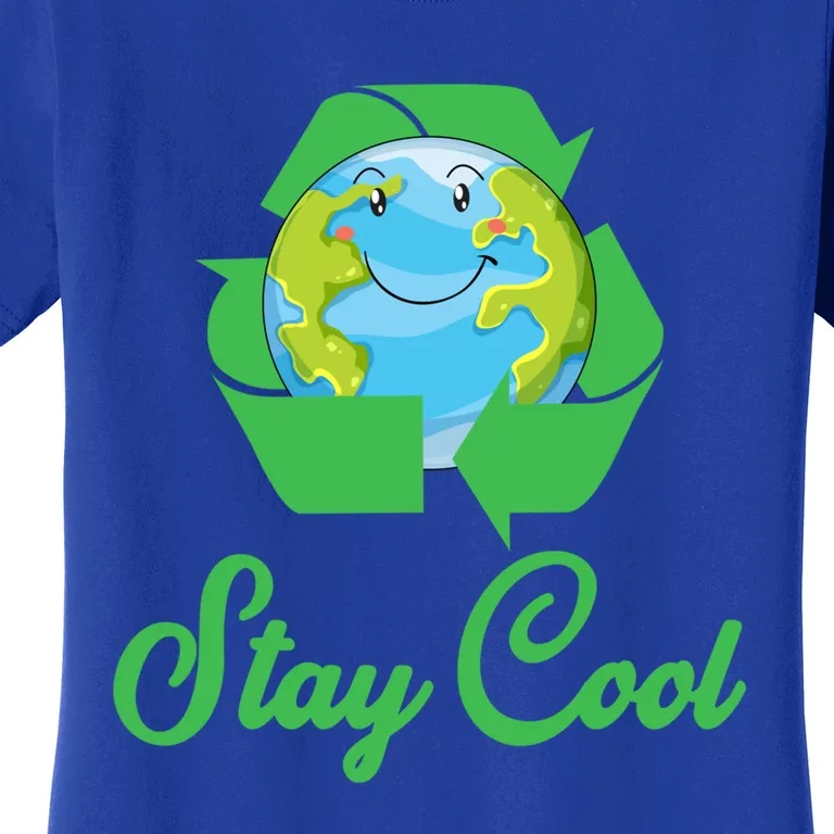 Stay Cool Club Recycle Symbol Green Earth Meaningful Gift Women's T-Shirt