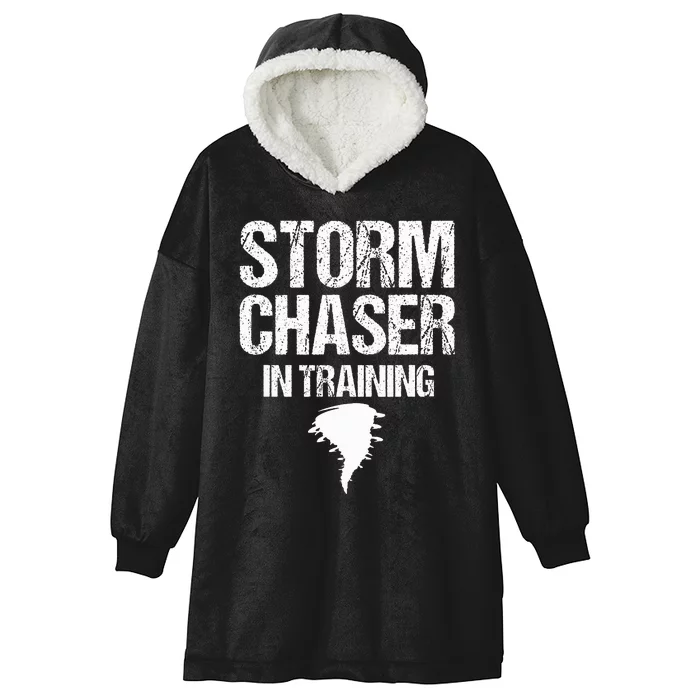 Storm Chaser Chasing Weather Hurricane Tornado Twister Gift Hooded Wearable Blanket