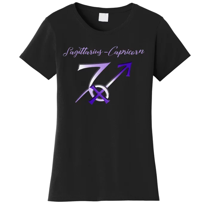 Sagittarius Capricorn Cusp Zodiac Horoscope Women's T-Shirt