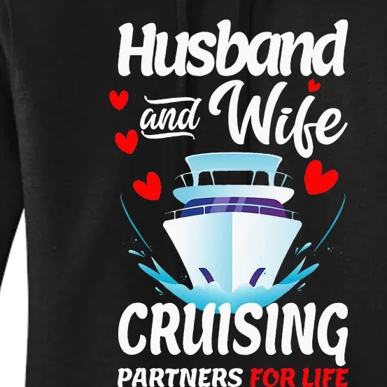 Summer Cruising Cruise Vacation Husband Wife Couple Women's Pullover Hoodie