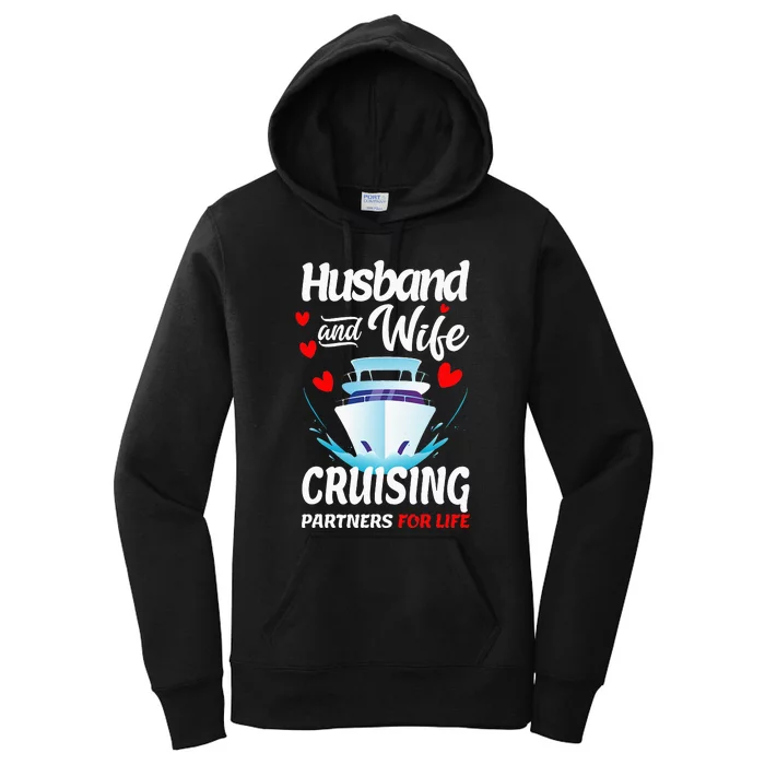 Summer Cruising Cruise Vacation Husband Wife Couple Women's Pullover Hoodie