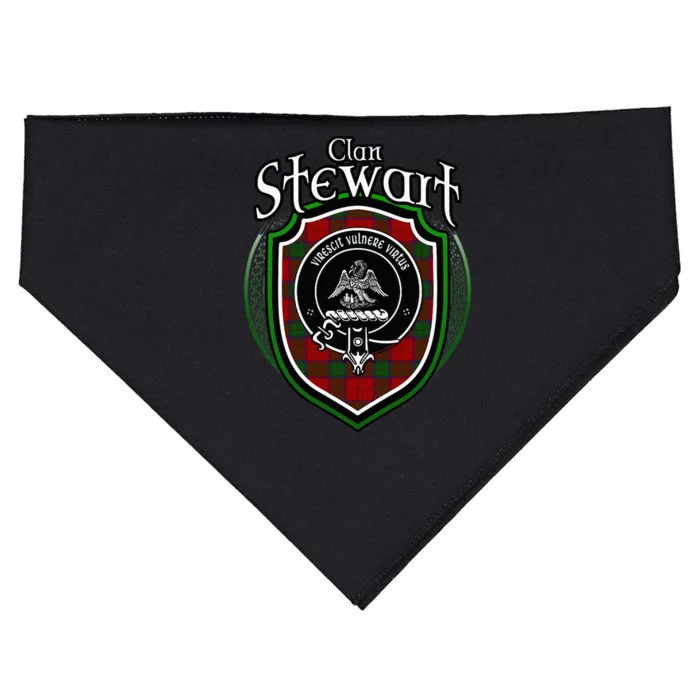 Stewart Clan Crest Scottish Clan Stewart Family Badge USA-Made Doggie Bandana