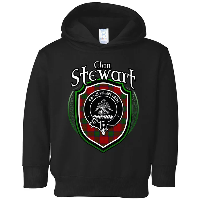 Stewart Clan Crest Scottish Clan Stewart Family Badge Toddler Hoodie