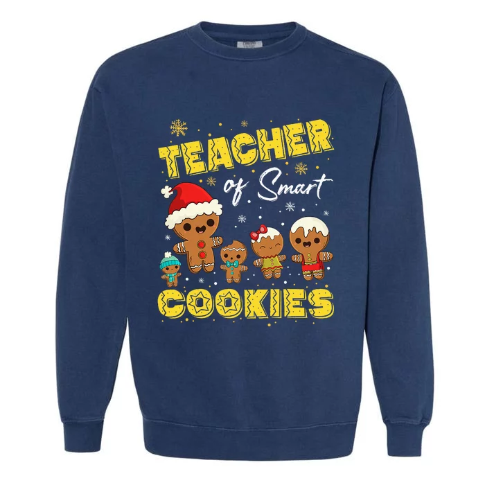 Smart Cookies Christmas Teacher Gift Garment-Dyed Sweatshirt