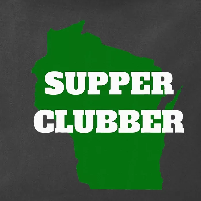 Supper Clubber Club Dining Restaurant Funny Wisconsin Zip Tote Bag