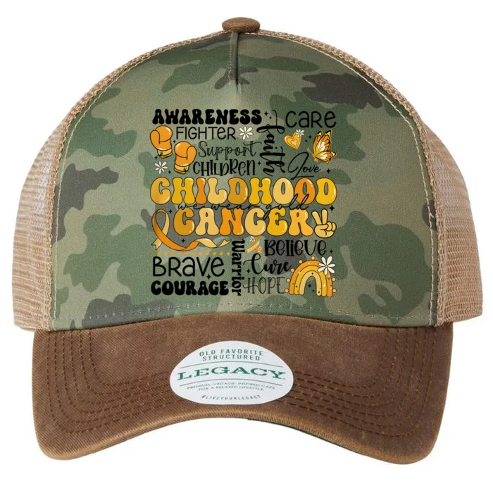 Support Children Childhood Cancer Awareness Legacy Tie Dye Trucker Hat