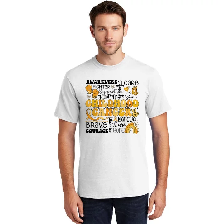 Support Children Childhood Cancer Awareness Tall T-Shirt