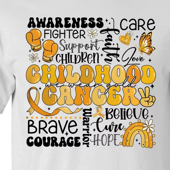 Support Children Childhood Cancer Awareness Tall T-Shirt