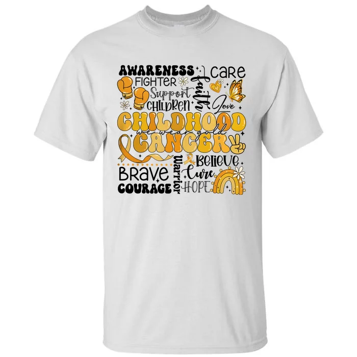 Support Children Childhood Cancer Awareness Tall T-Shirt