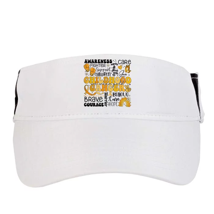 Support Children Childhood Cancer Awareness Adult Drive Performance Visor