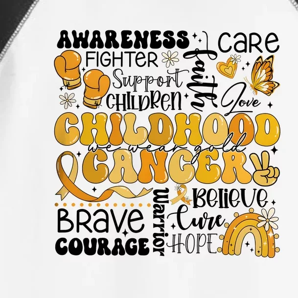 Support Children Childhood Cancer Awareness Toddler Fine Jersey T-Shirt