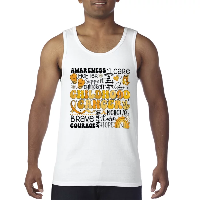 Support Children Childhood Cancer Awareness Tank Top