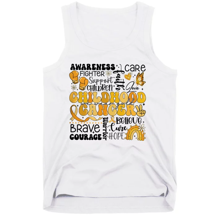 Support Children Childhood Cancer Awareness Tank Top