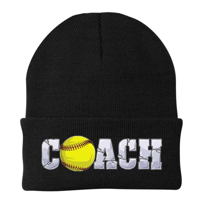 Softball Coach Coaching Assistant Coach Softball Team Men Knit Cap Winter Beanie