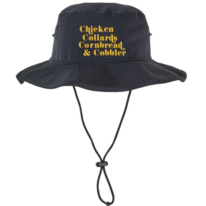 Samuelljackson Chicken Collards Cornbread & Cobbler Legacy Cool Fit Booney Bucket Hat