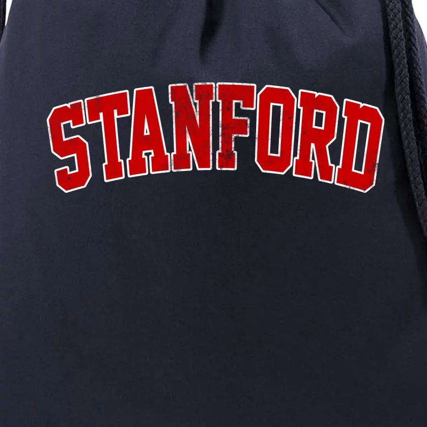 Stanford California CA Vintage Sports Design Red Design Zip Hoodie