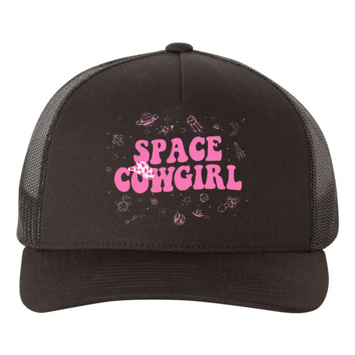 Space Cowgirl Costume For Teens Women Retro Groovy 70s Yupoong Adult 5-Panel Trucker Hat