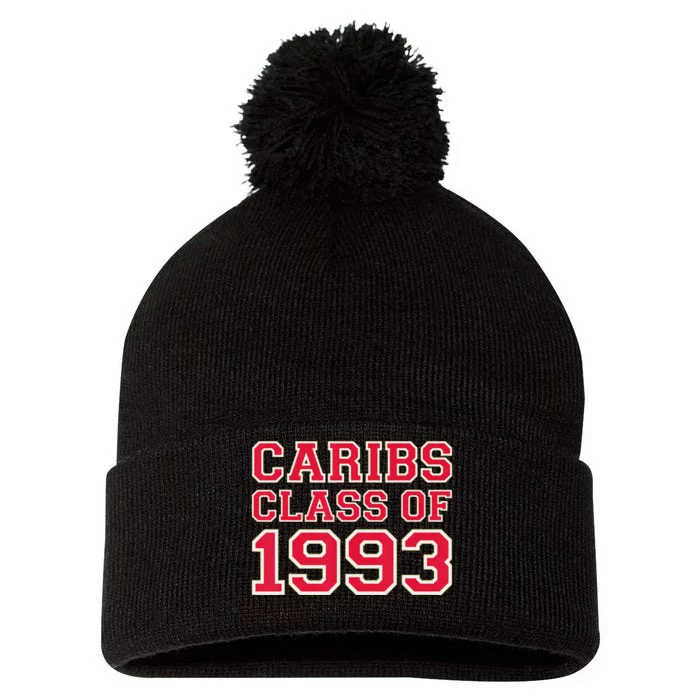 St. Croix Central High School Caribs funny Class Of 1993 Pom Pom 12in Knit Beanie