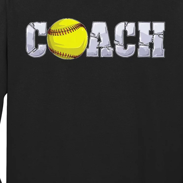 Softball Coach Coaching Assistant Coach Softball Team Long Sleeve Shirt