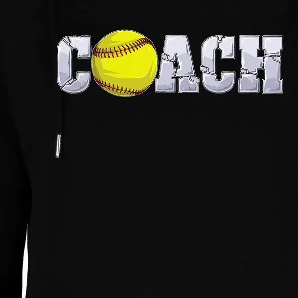 Softball Coach Coaching Assistant Coach Softball Team Womens Funnel Neck Pullover Hood