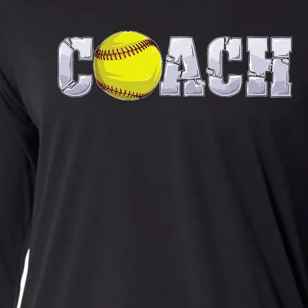 Softball Coach Coaching Assistant Coach Softball Team Cooling Performance Long Sleeve Crew