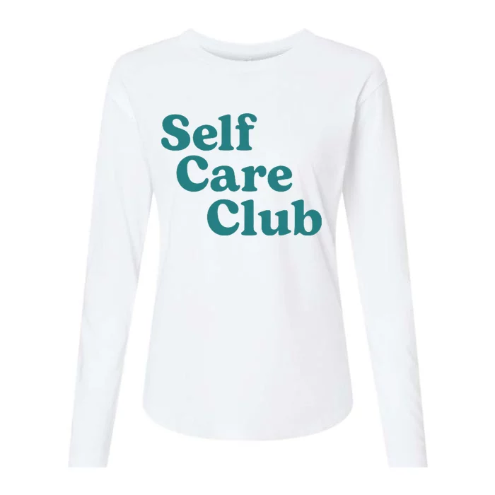 Self Care Club Inspiring Aesthetic Self Love Womens Cotton Relaxed Long Sleeve T-Shirt