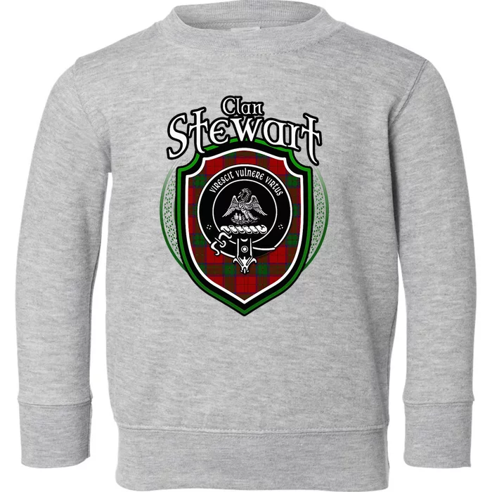 Stewart Clan Crest Scottish Clan Stewart Family Badge Toddler Sweatshirt