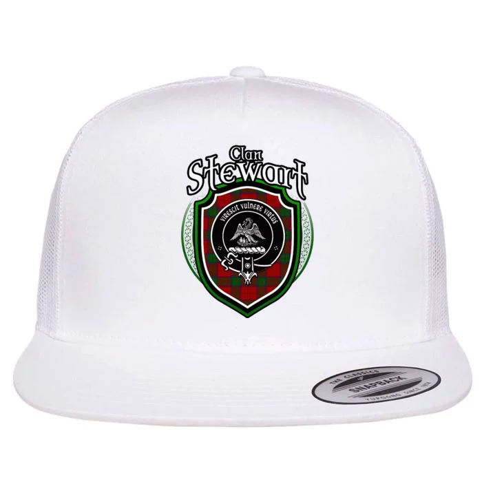 Stewart Clan Crest Scottish Clan Stewart Family Badge Flat Bill Trucker Hat