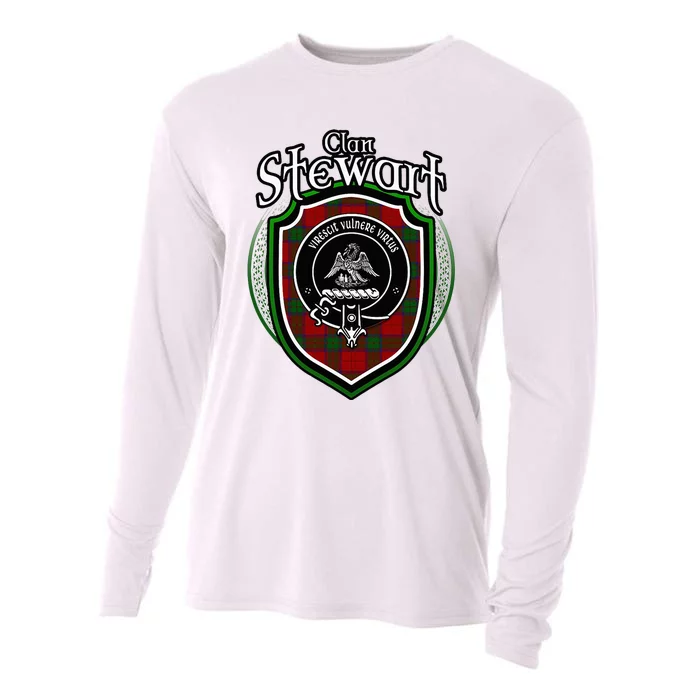 Stewart Clan Crest Scottish Clan Stewart Family Badge Cooling Performance Long Sleeve Crew