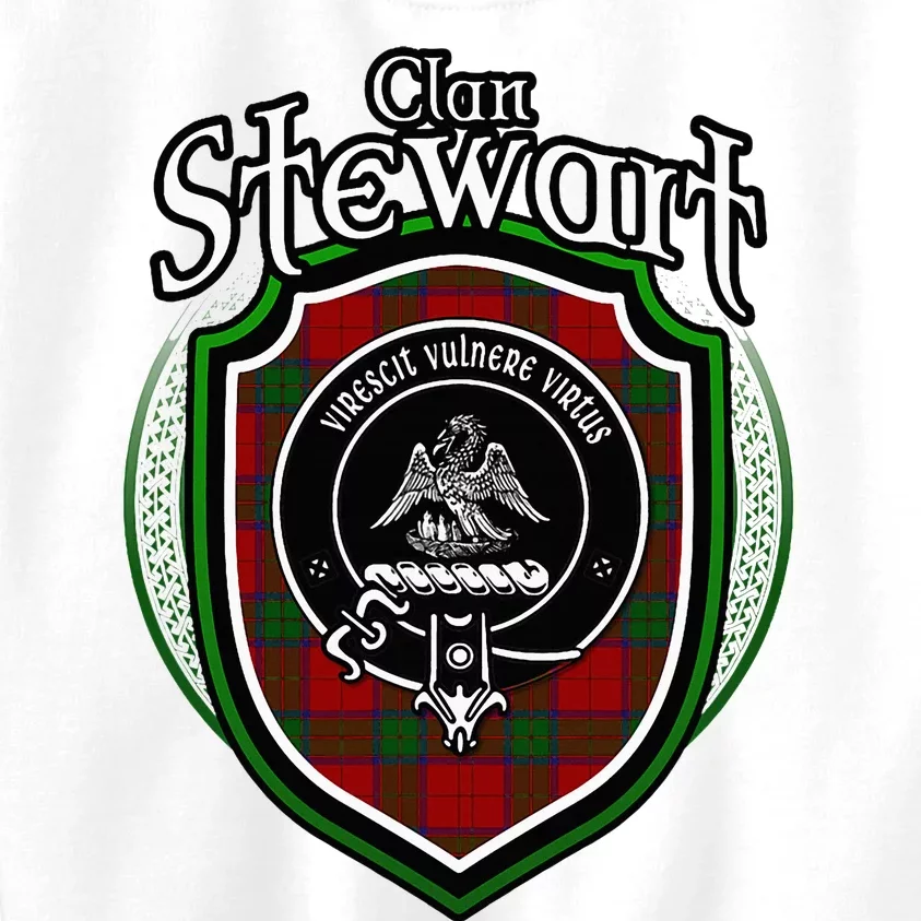 Stewart Clan Crest Scottish Clan Stewart Family Badge Kids Sweatshirt