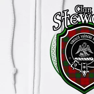 Stewart Clan Crest Scottish Clan Stewart Family Badge Full Zip Hoodie