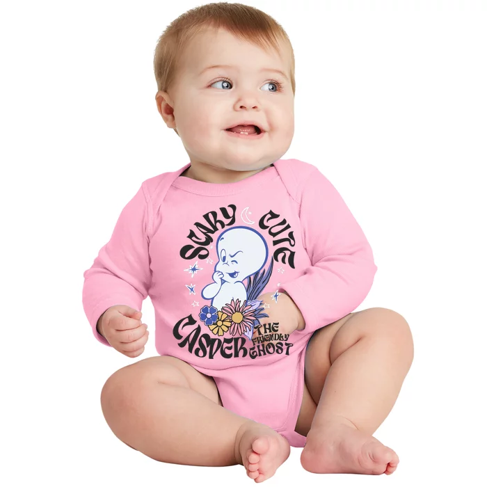 Scary Cure Casper The Friendly Ghost Baby Long Sleeve Bodysuit