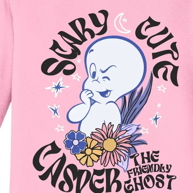 Scary Cure Casper The Friendly Ghost Baby Long Sleeve Bodysuit